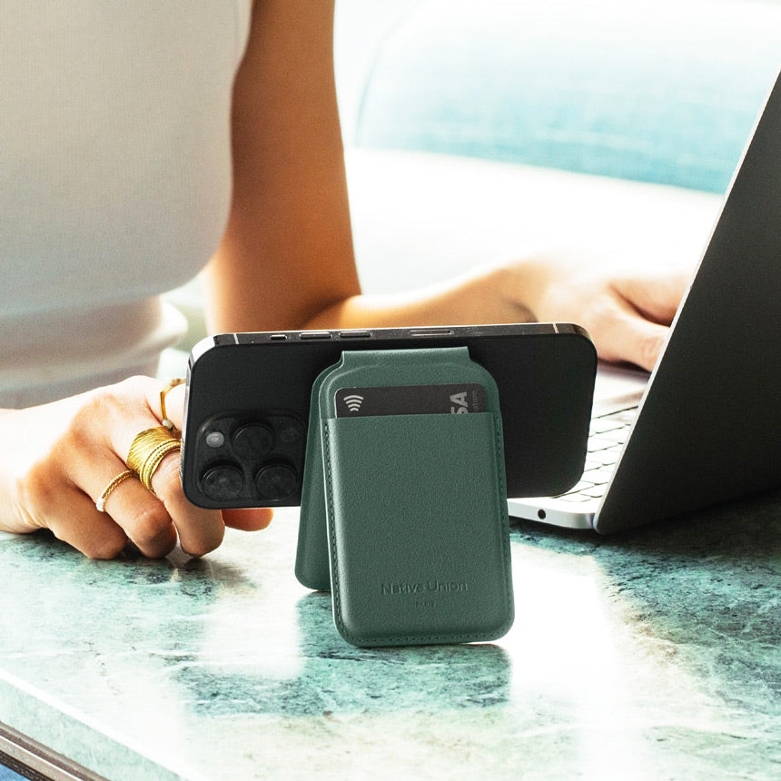 Active MagSafe Wallet Stand - Slate Green