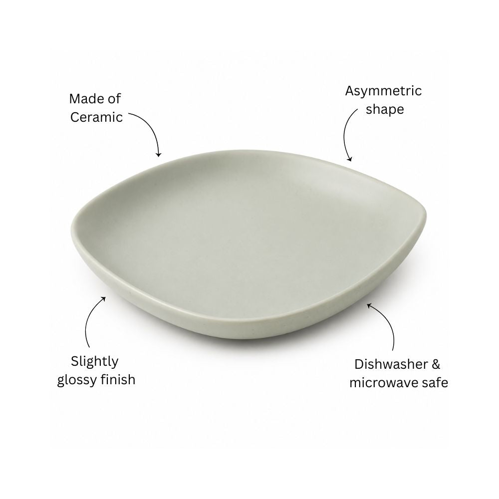 Aden Dessert Plate - Light Sage