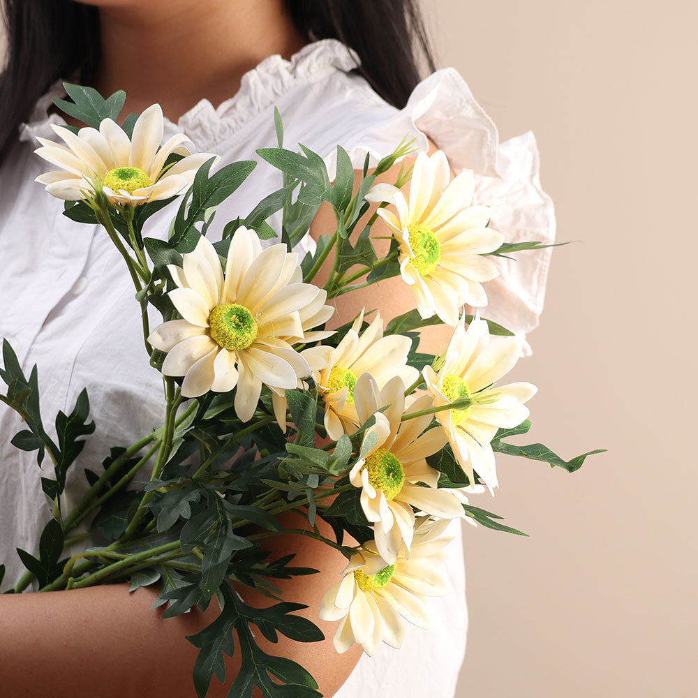 African Daisy Faux Stem - Buttercream