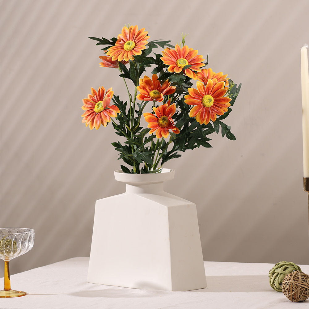 African Daisy Faux Stem - Orange