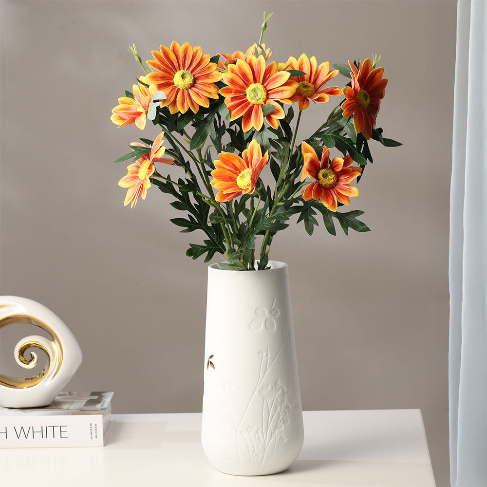 African Daisy Faux Stem - Orange