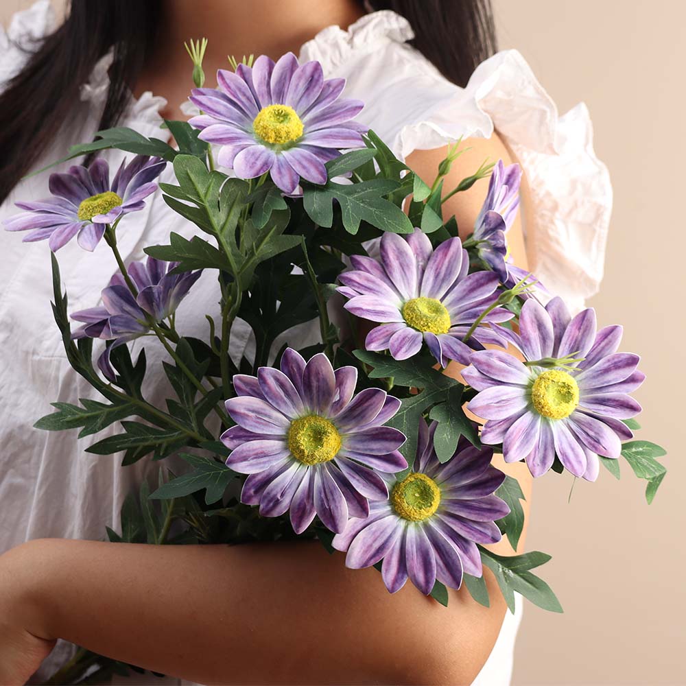 African Daisy Faux Stem - Purple