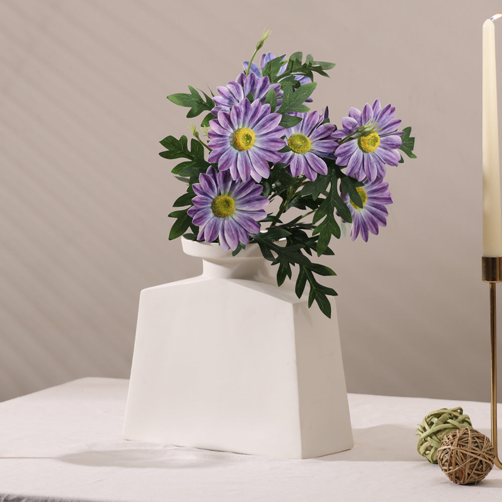 African Daisy Faux Stem - Purple