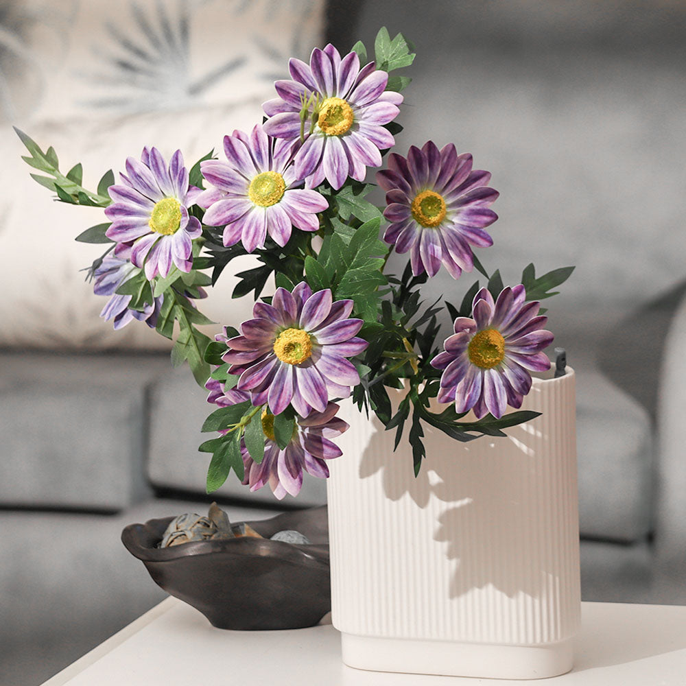 African Daisy Faux Stem - Purple