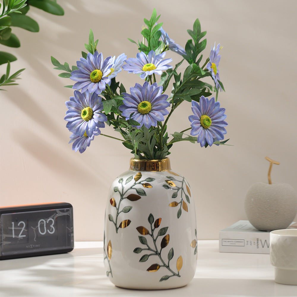 African Daisy Faux Stem - Blue