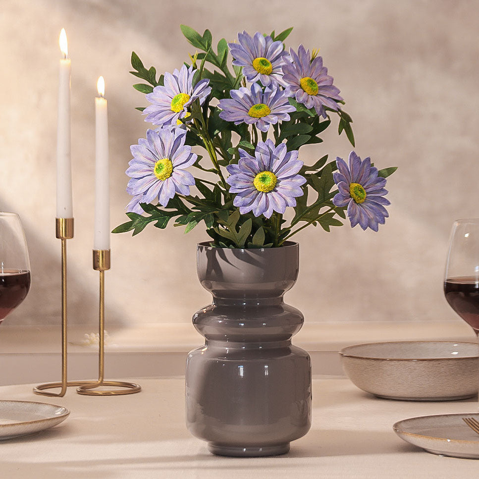 African Daisy Faux Stem - Blue