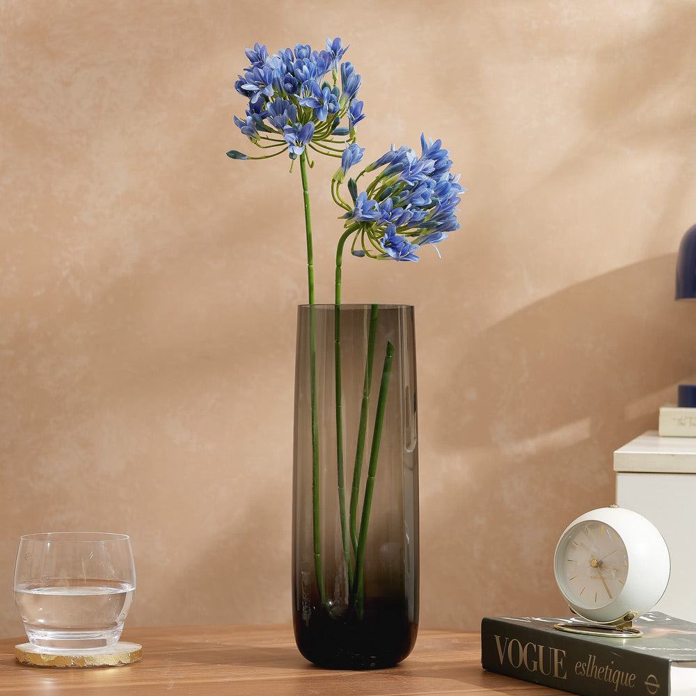 Ajana Glass Vase Tall - Grey