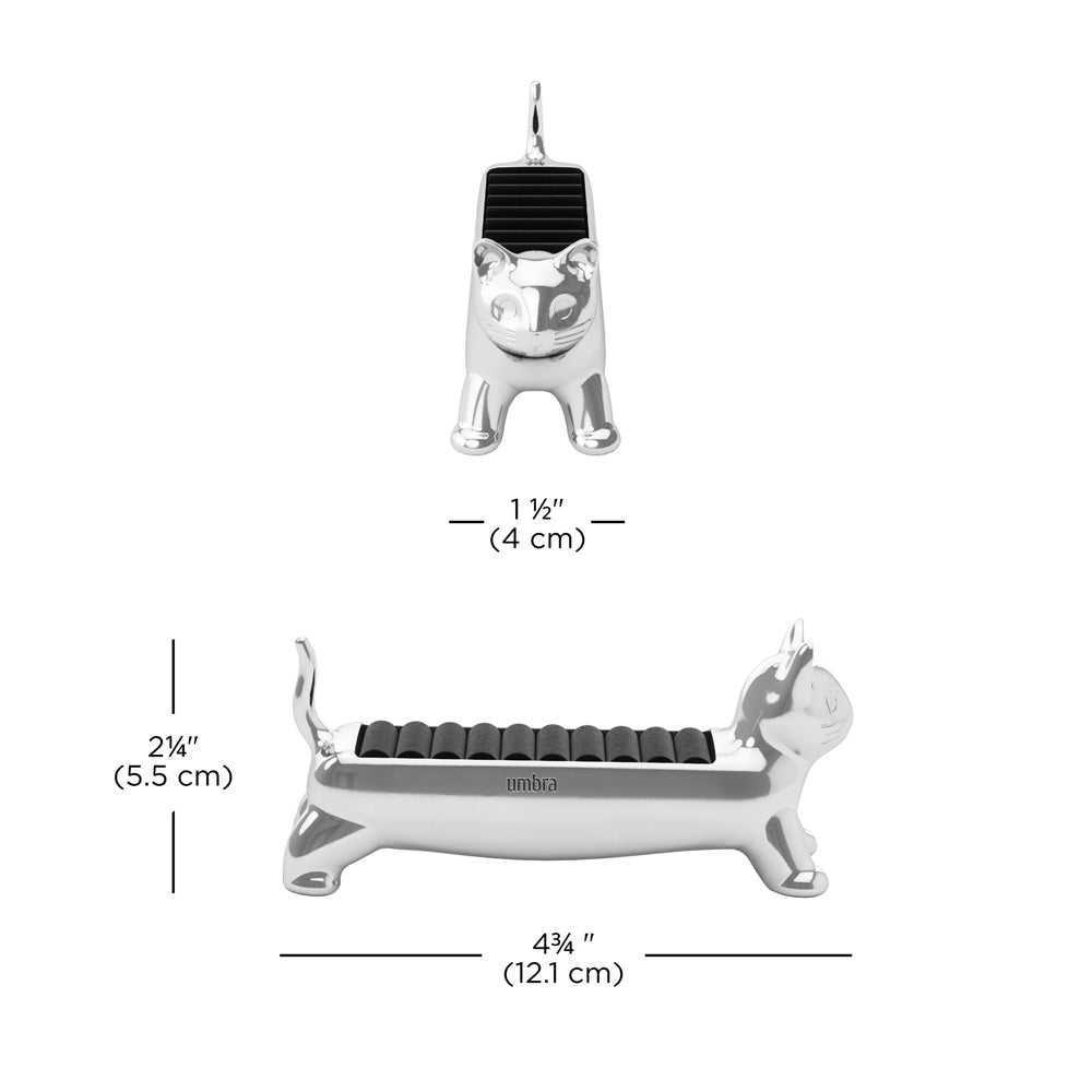 Ali Cat Ring Holder - Chrome