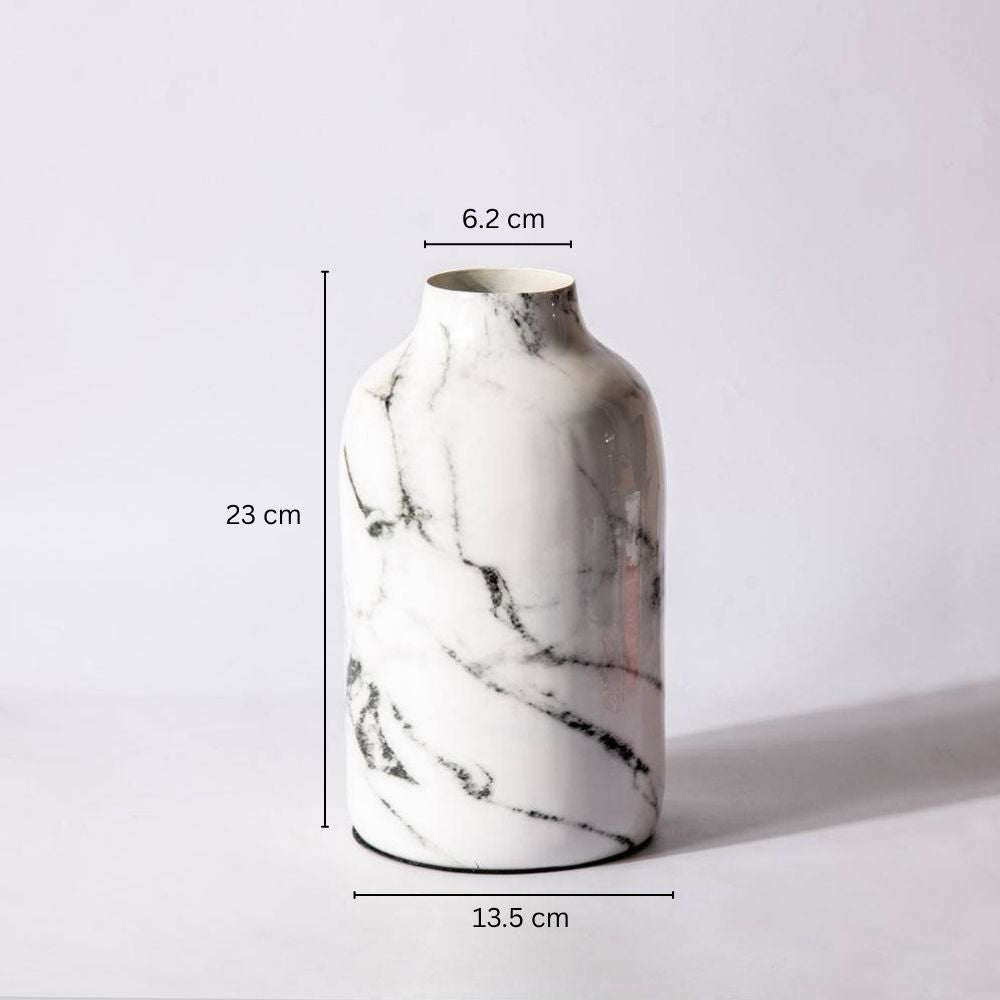 Alina Vase Medium - White Marble