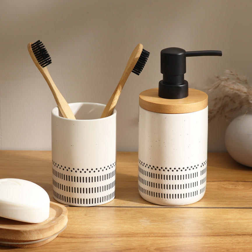 Alva Soap Dispenser - Black & White