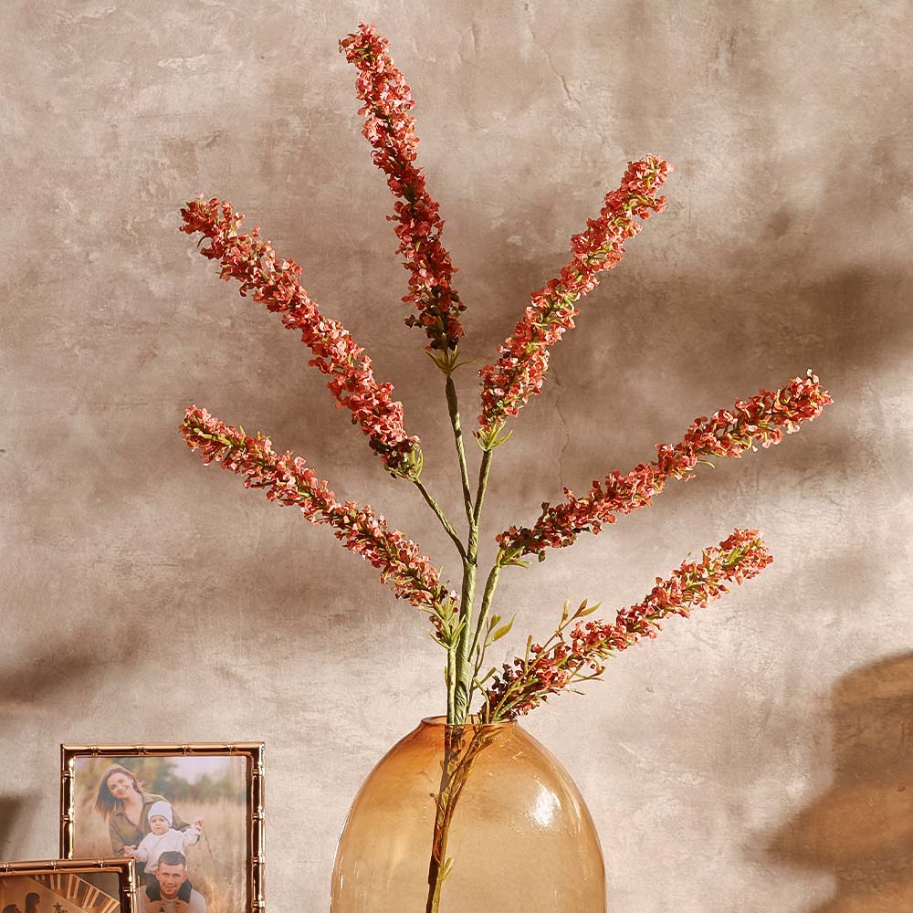 Amaranthus Faux Stem - Coral