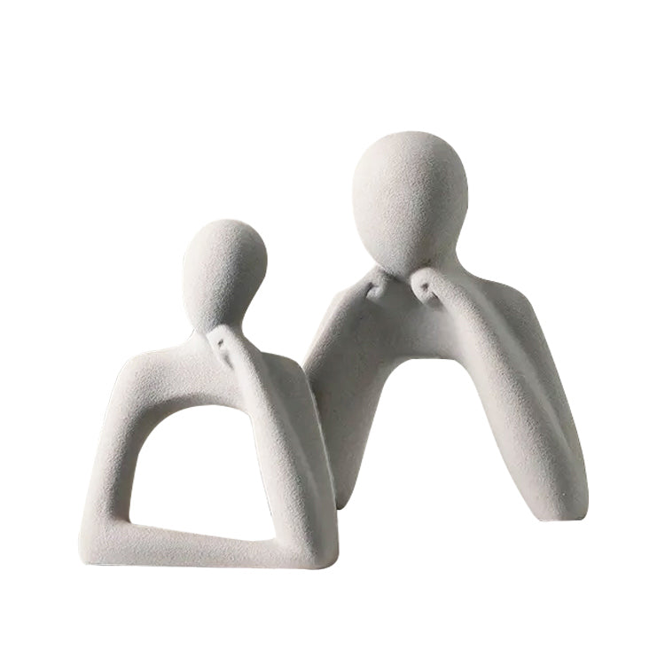 Amore Decorative Sculptures, Set of 2 - Grey