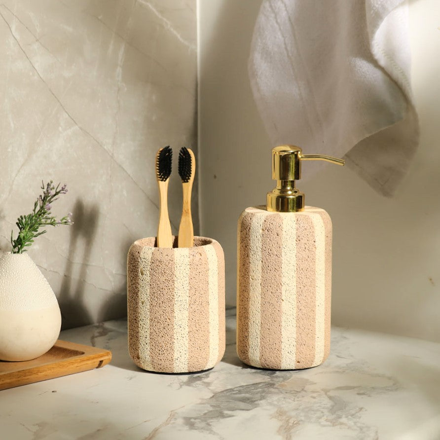 Ana 2-piece Bathroom Set - Beige Ivory