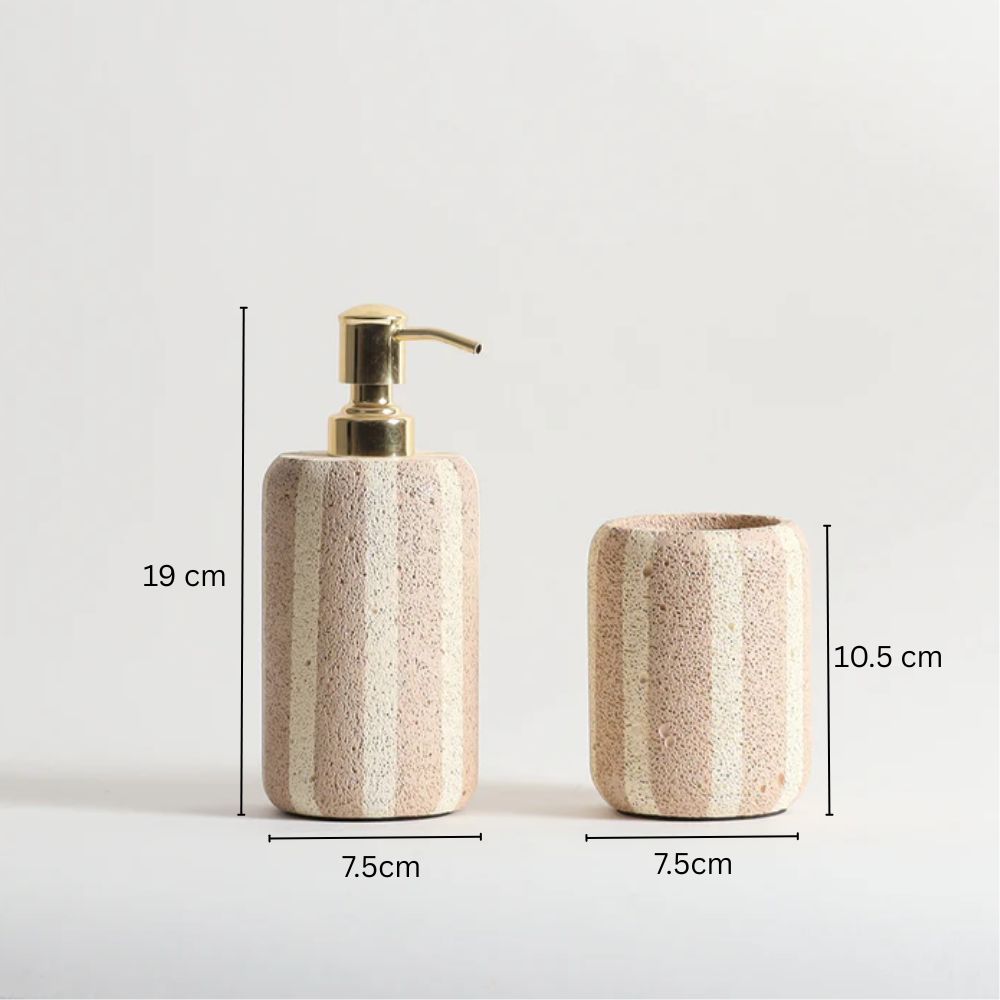 Ana 2-piece Bathroom Set - Beige Ivory