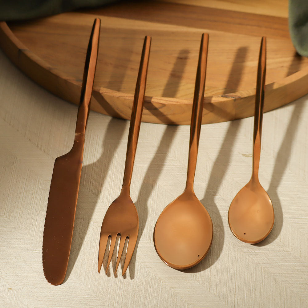 Anise 24-piece Cutlery Set - Rose Gold