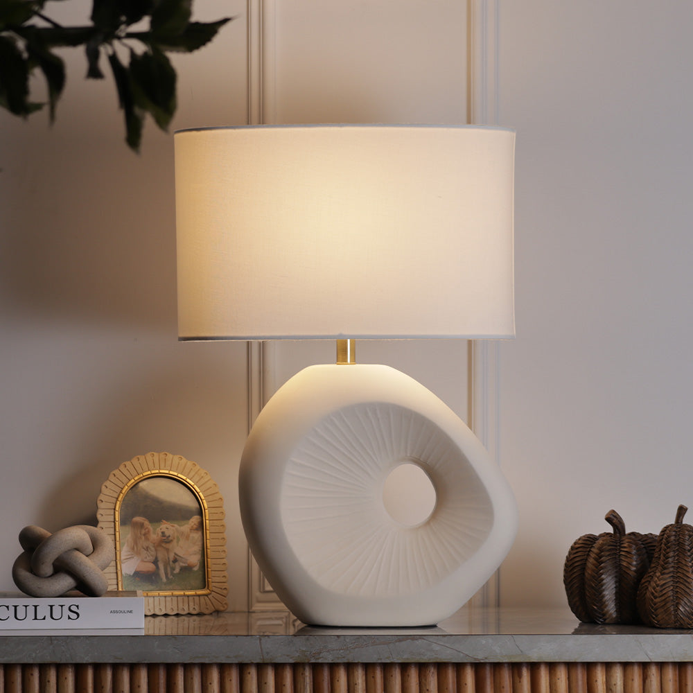 Anya Ceramic Table Lamp XL - White