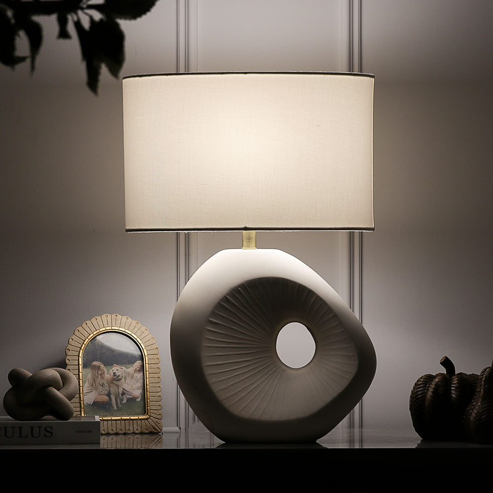 Anya Ceramic Table Lamp XL - White