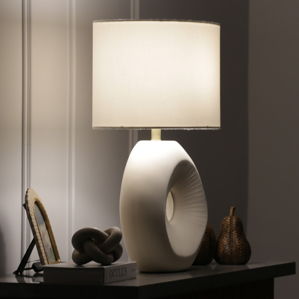 Anya Ceramic Table Lamp XL - White