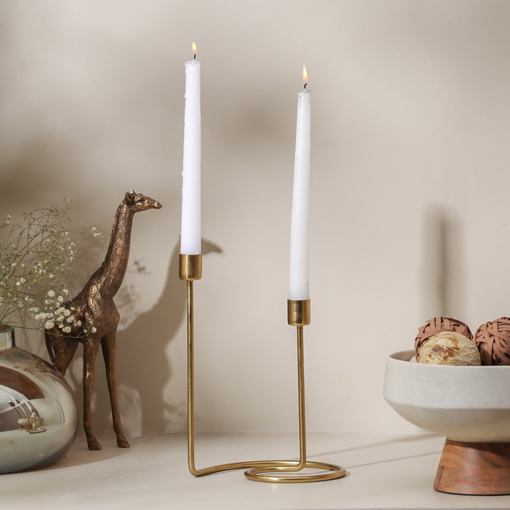 Anya Loop Candlestand - Gold