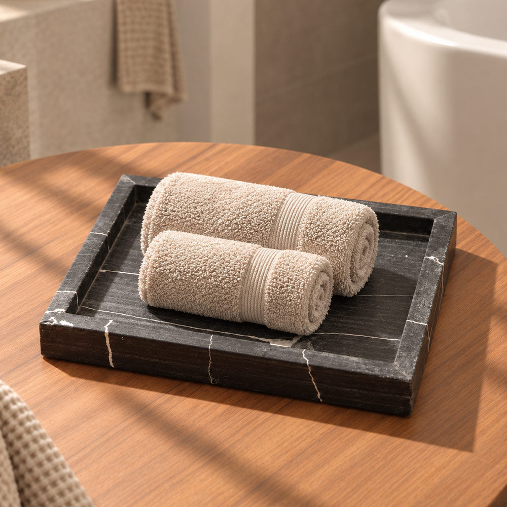 Apollo Marble Valet Tray - Cloudy Black