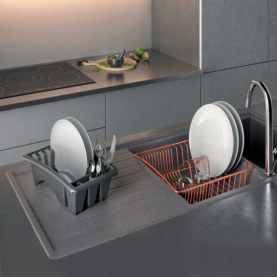 Copper over the sink dish rack sale