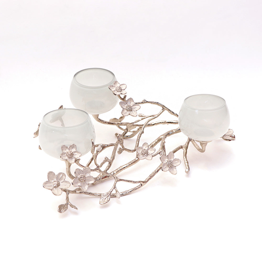 Arbor 3-Tier Tealight Holder - Light Cherry