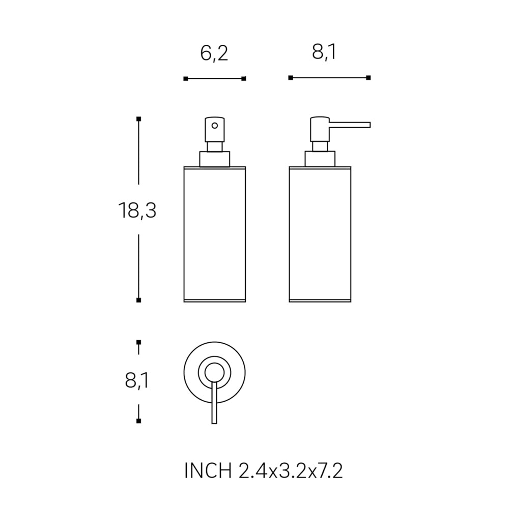 Architect SP Soap Dispenser - Black