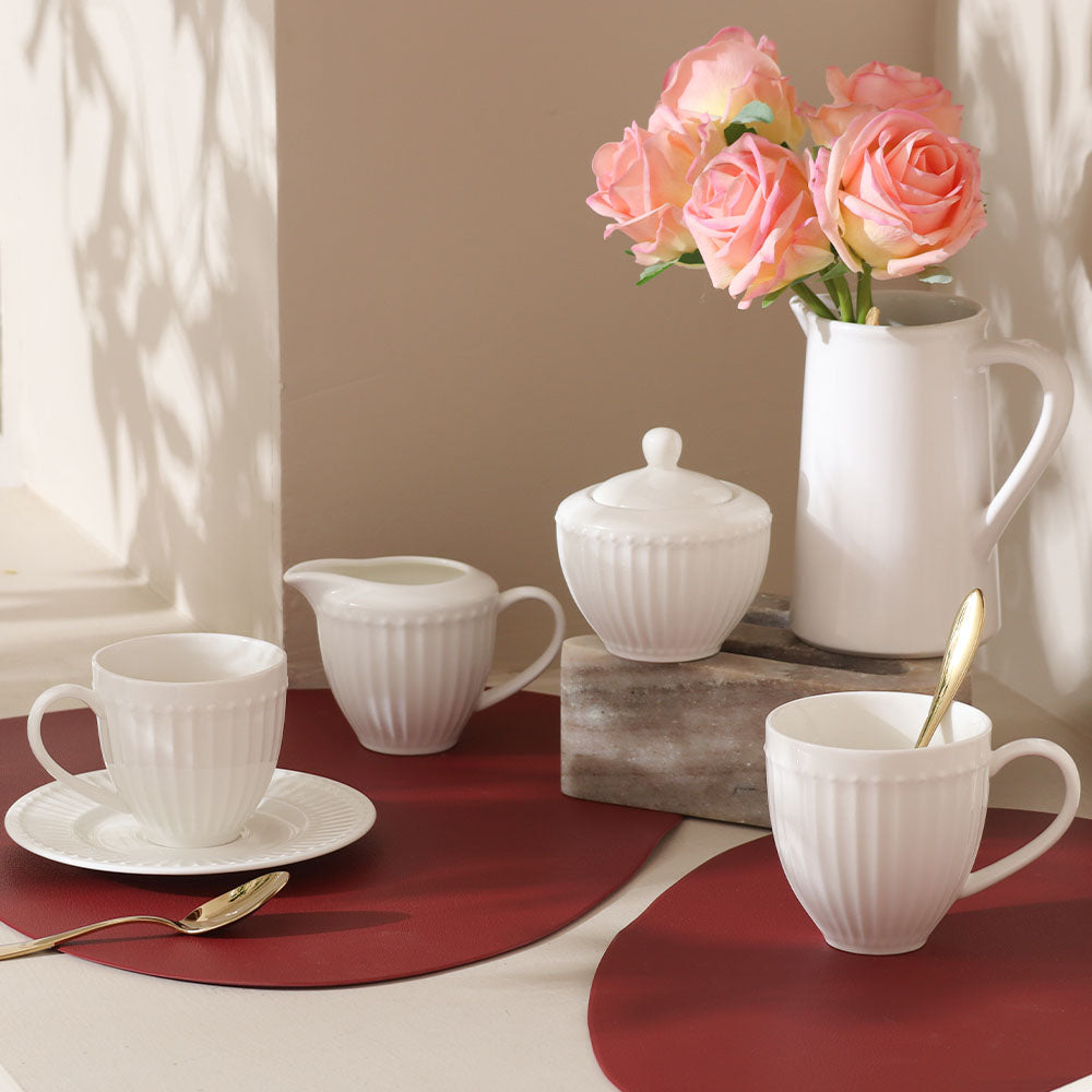 Aria Ceramic Coffee Mug - White