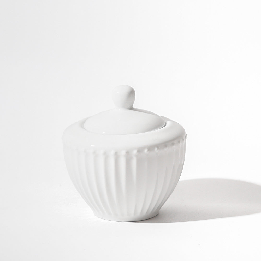 Aria Ceramic Sugar Bowl - White