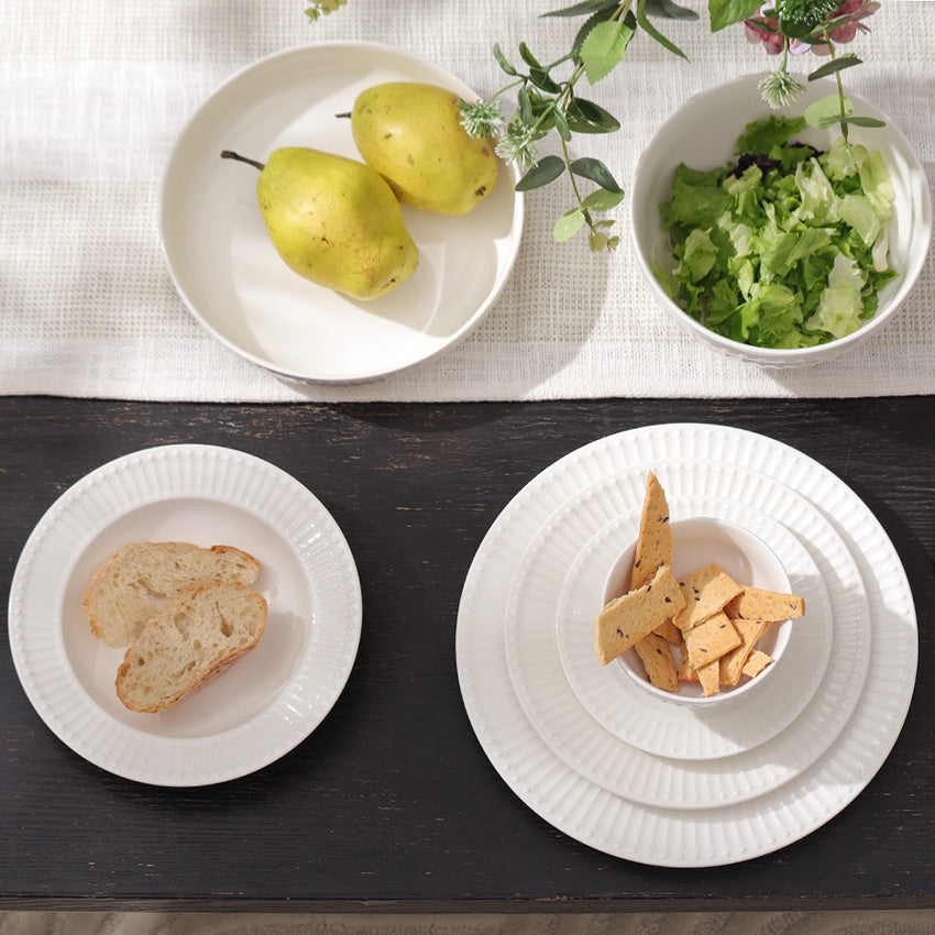 Aria Ceramic Quarter Plate - White