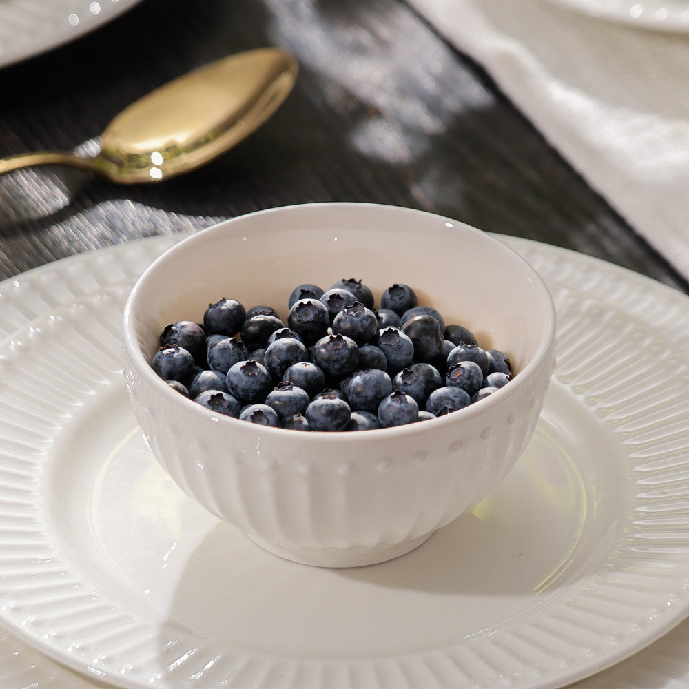 Aria Ceramic Small Bowl - White