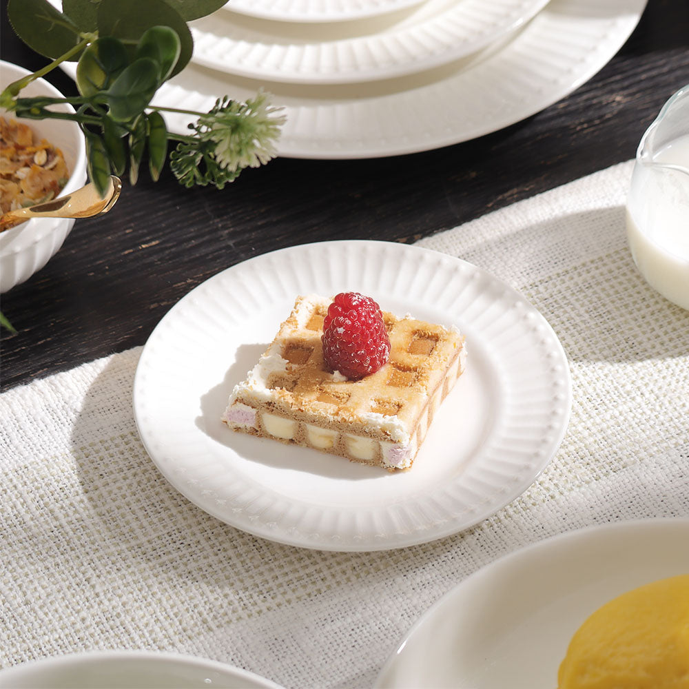 Aria Ceramic Small Plate - White