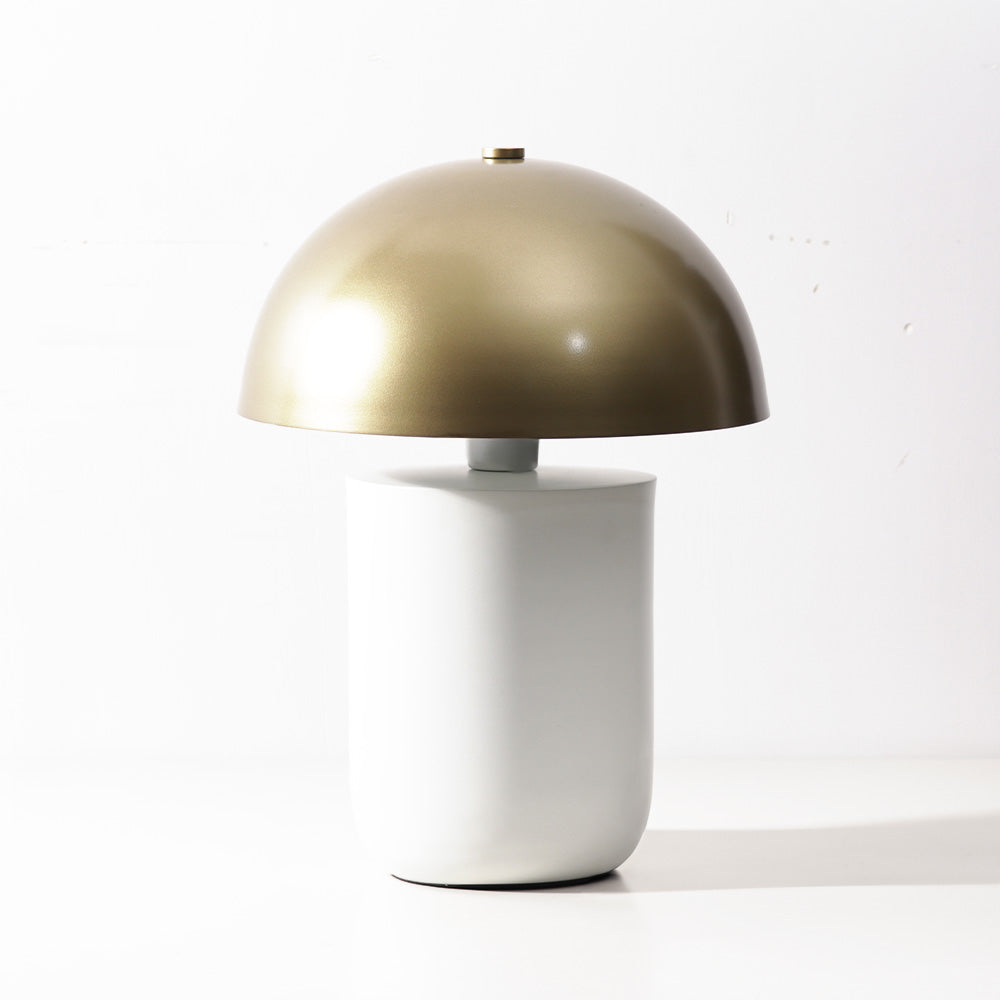 Glow Rounded Table Lamp Large - White Gold