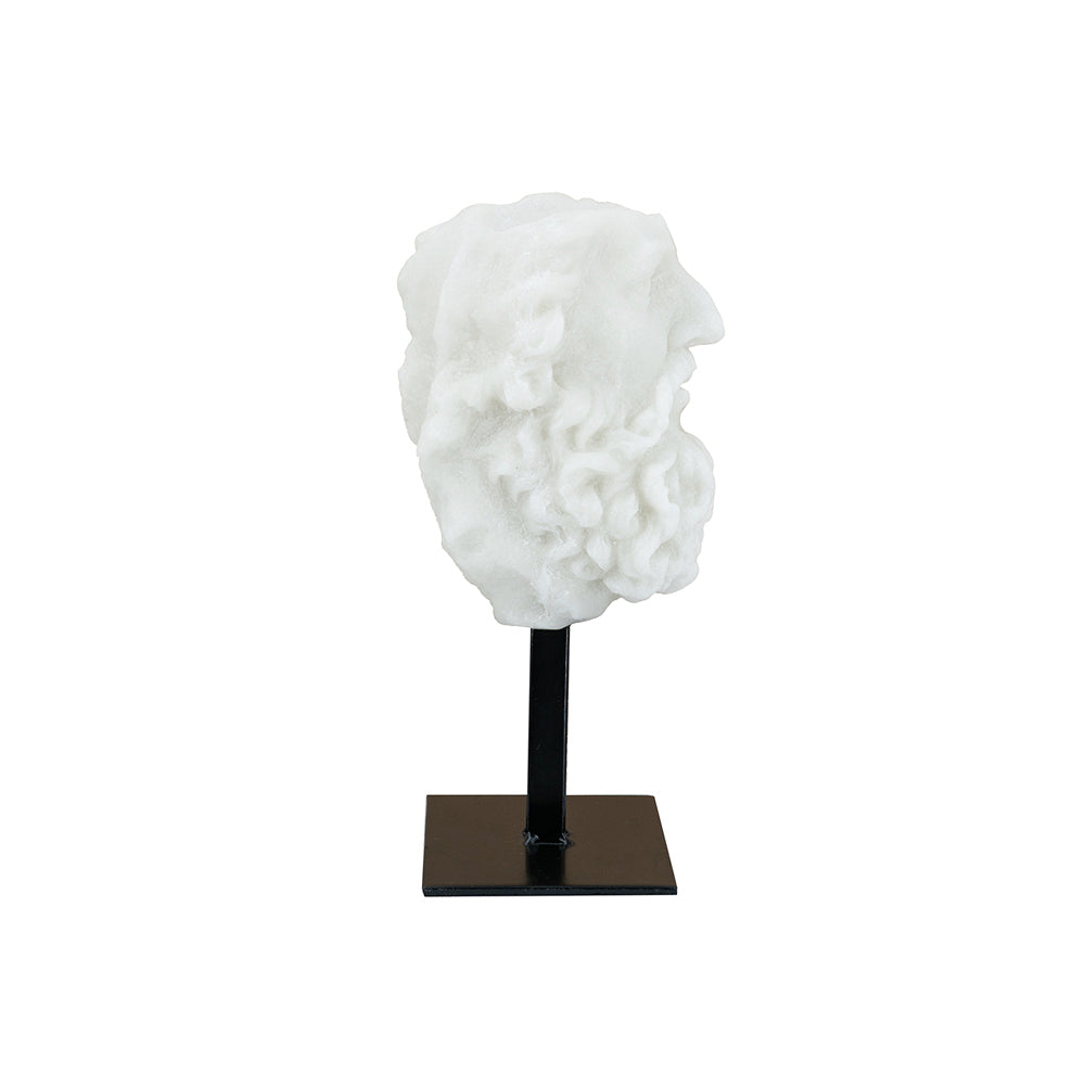 Aristotle Mounted Sculpture - Stone White