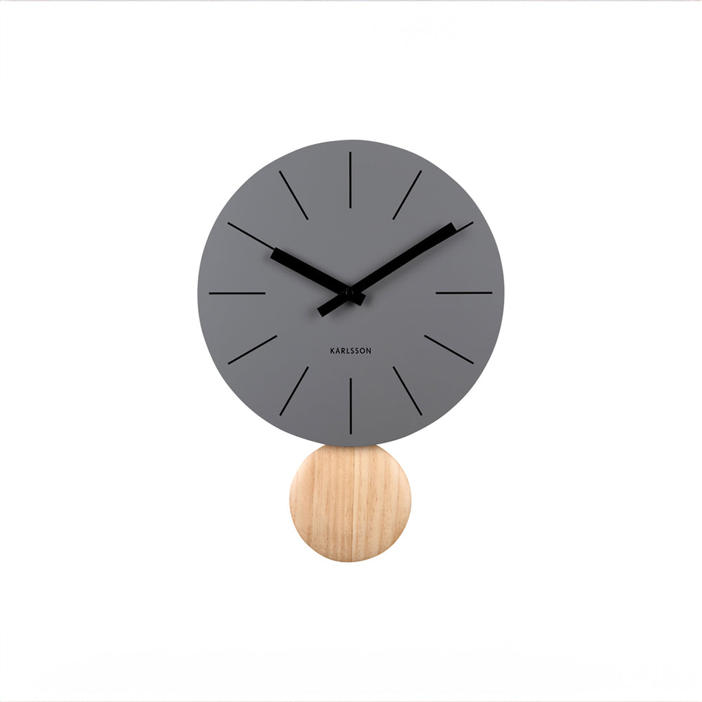 Arlo Pendulum Wall Clock - Dark Grey