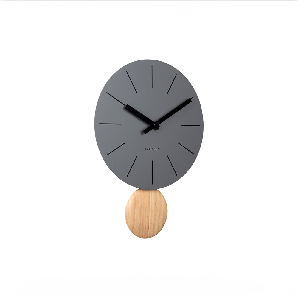 Arlo Pendulum Wall Clock - Dark Grey