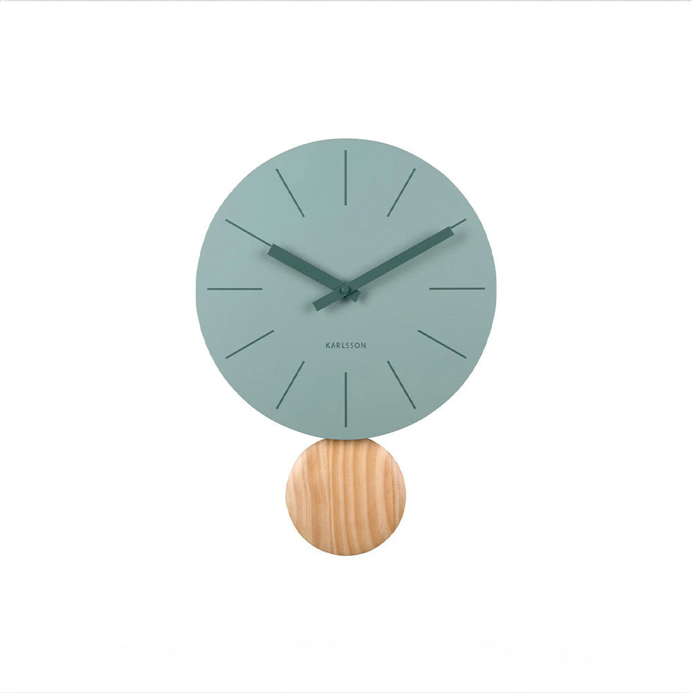 Arlo Pendulum Wall Clock - Jade Green