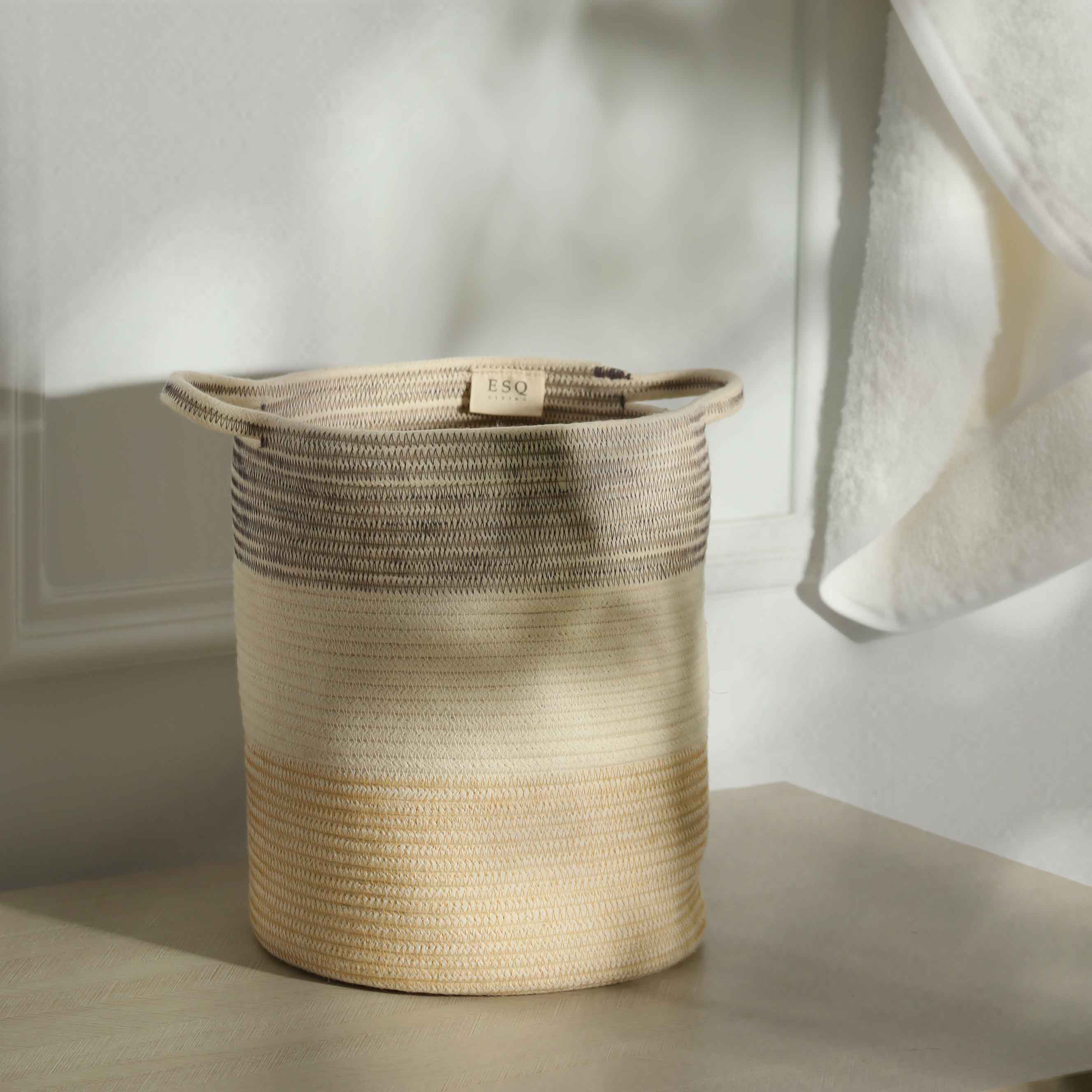 Aros Corded Storage Basket Tall - Multicolor