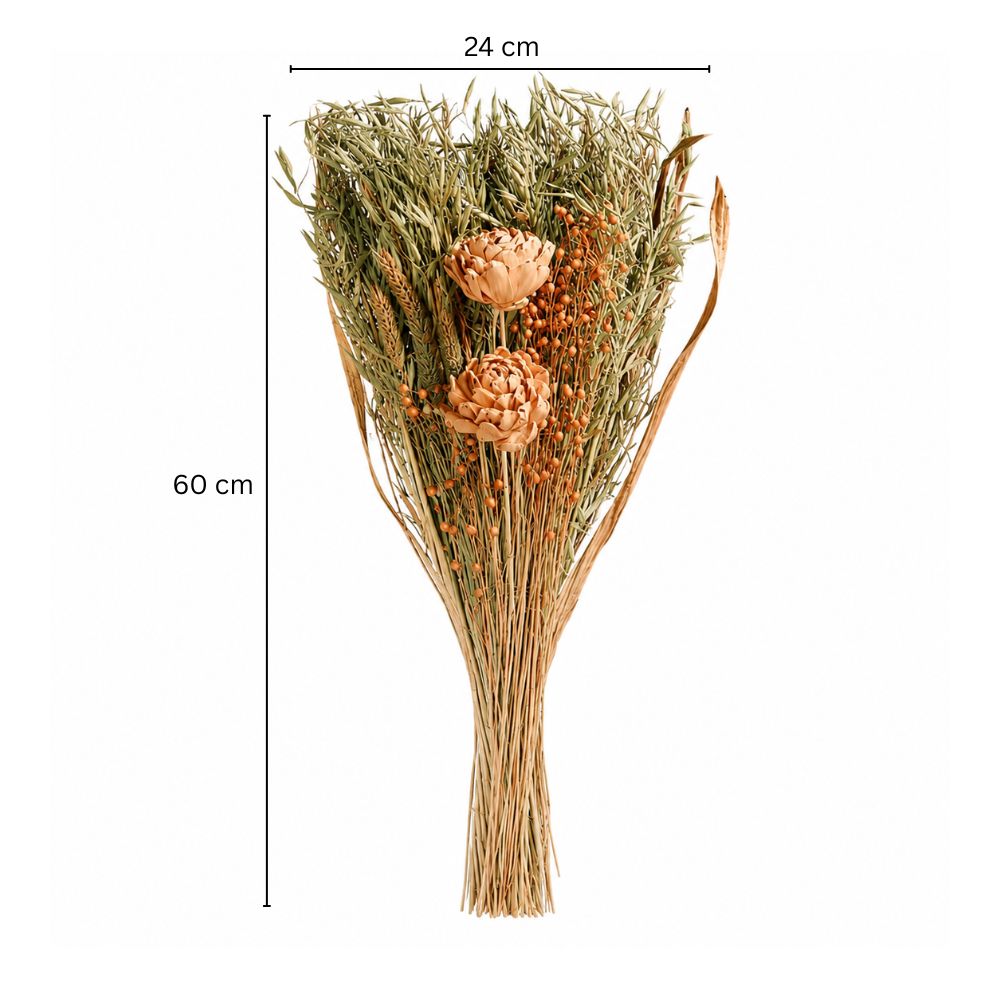 Artichoke Dried Bouquet - Peach Sage