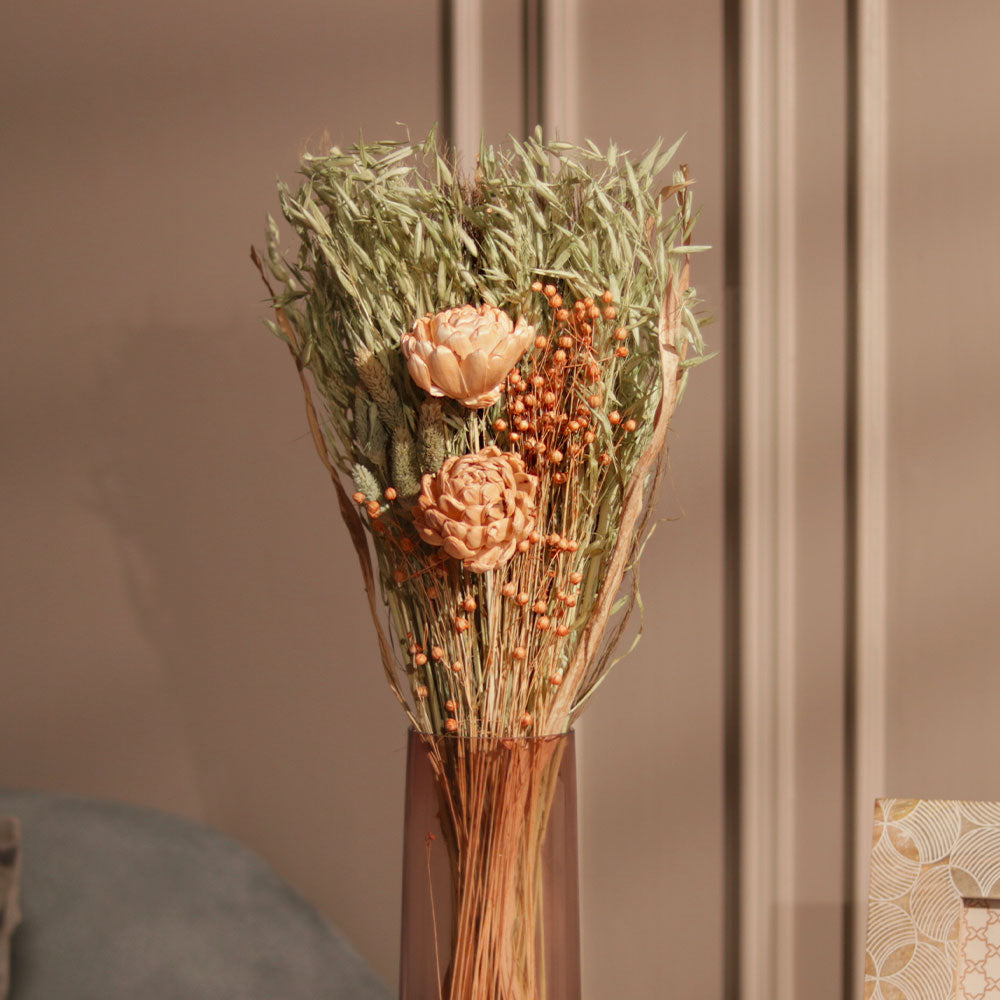 Artichoke Dried Bouquet - Peach Sage
