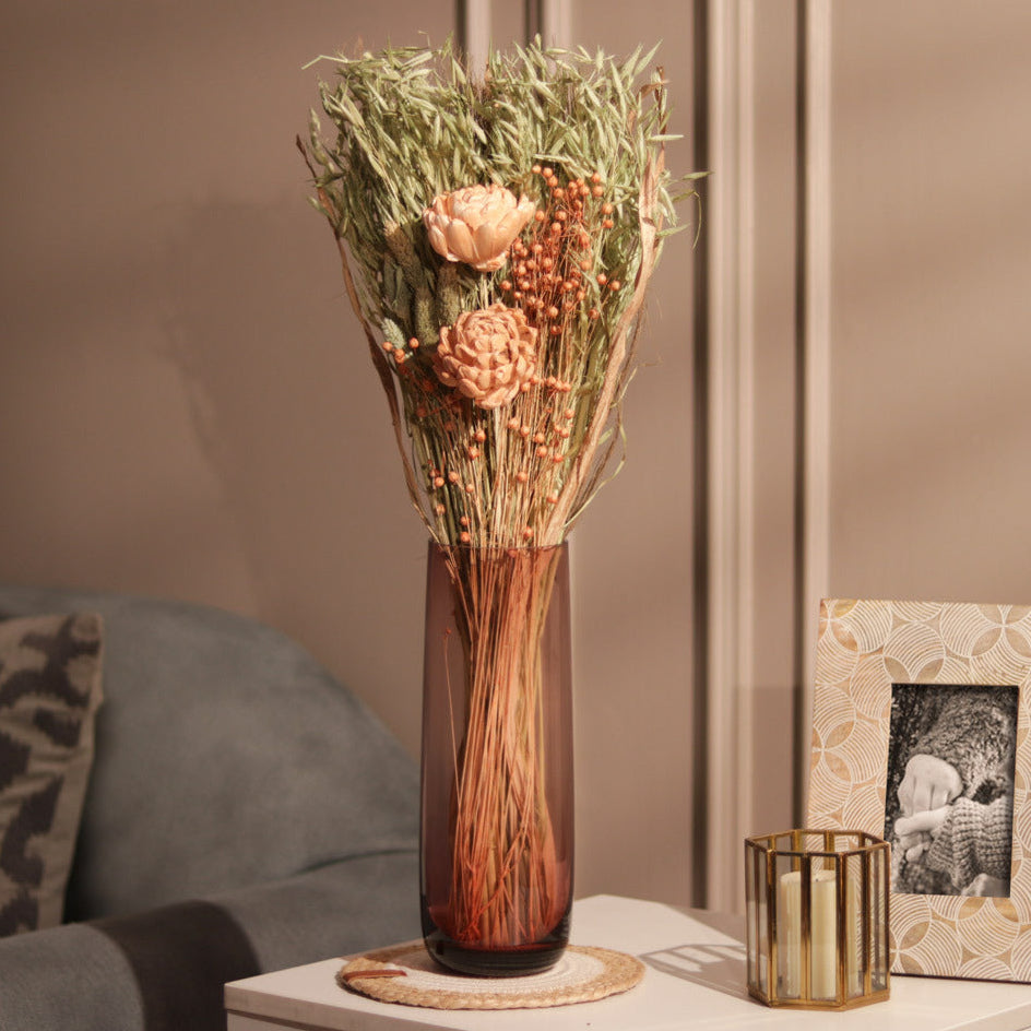 Artichoke Dried Bouquet - Peach Sage