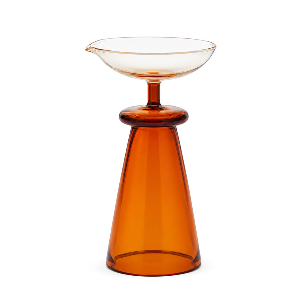Arza Glass Diya - Dark Amber