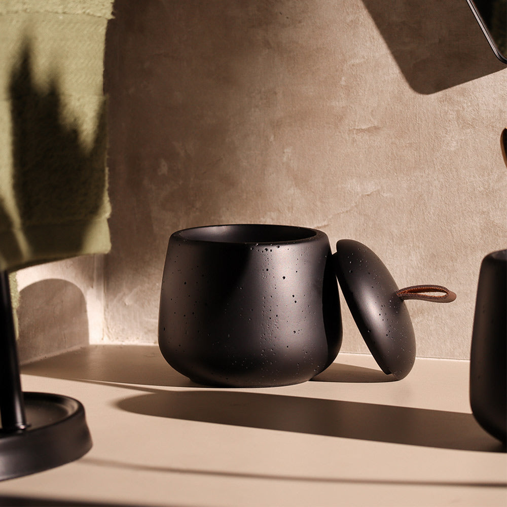 Asher Storage Jar - Black