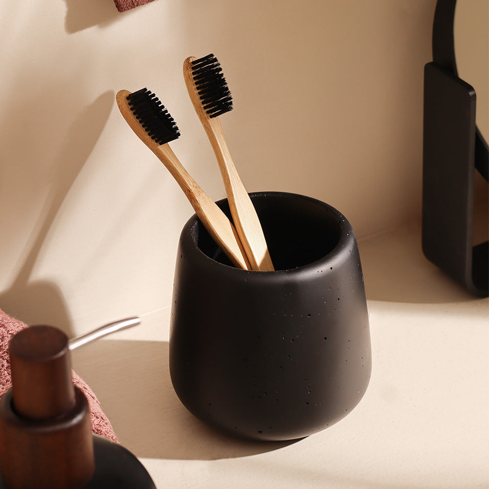 Asher Toothbrush Tumbler - Black