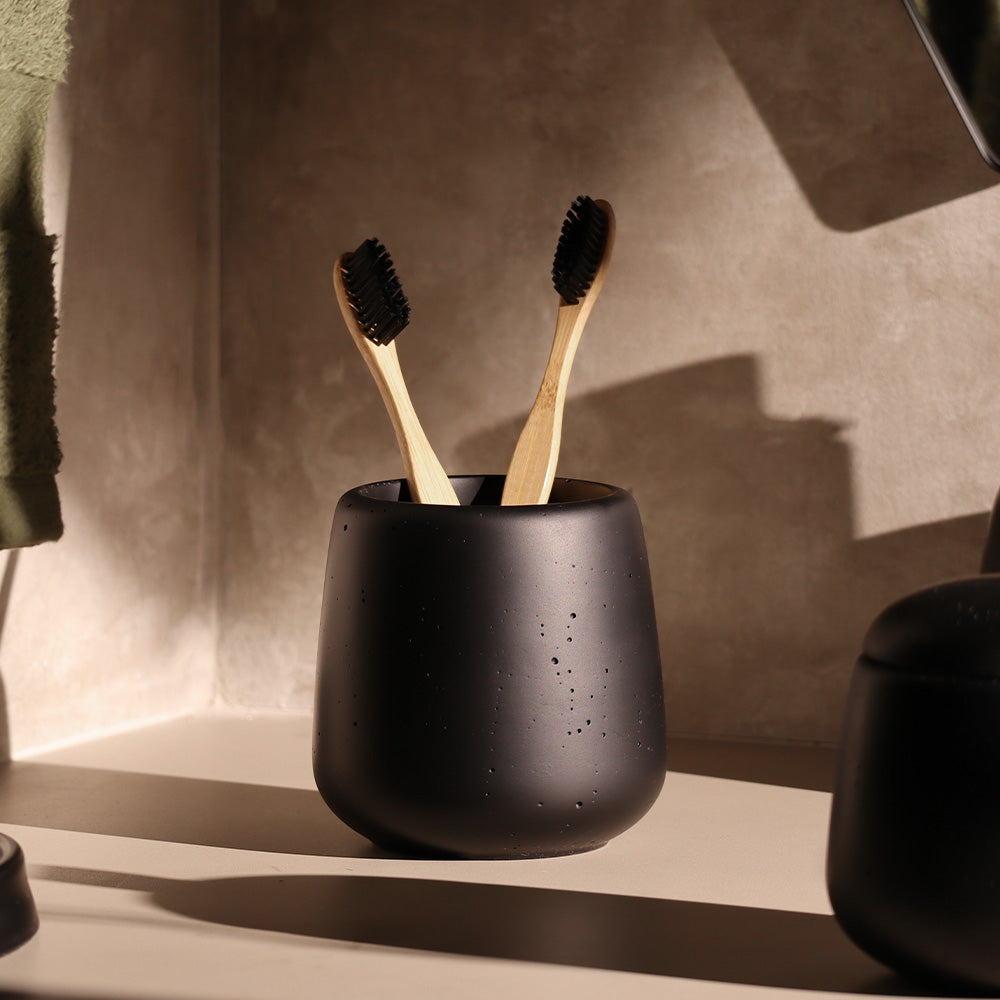 Asher Toothbrush Tumbler - Black