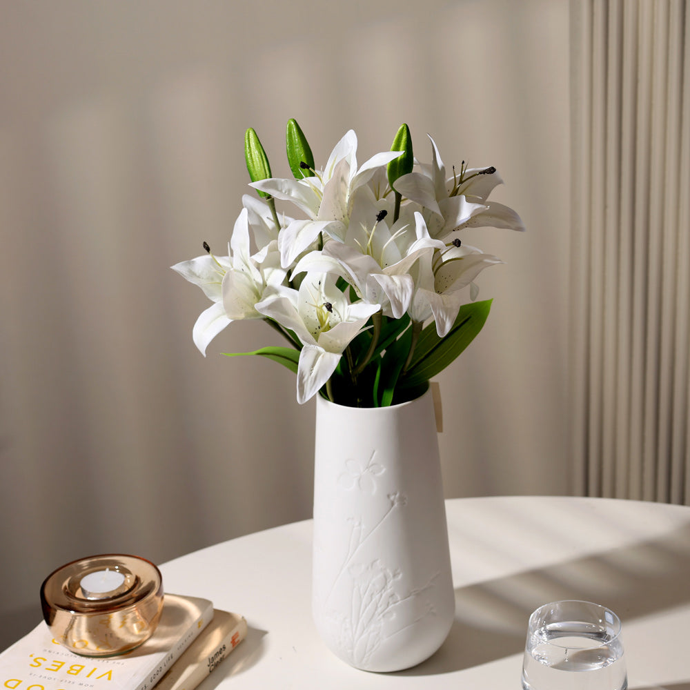 Asiatic Lily Faux Bunch - Ivory