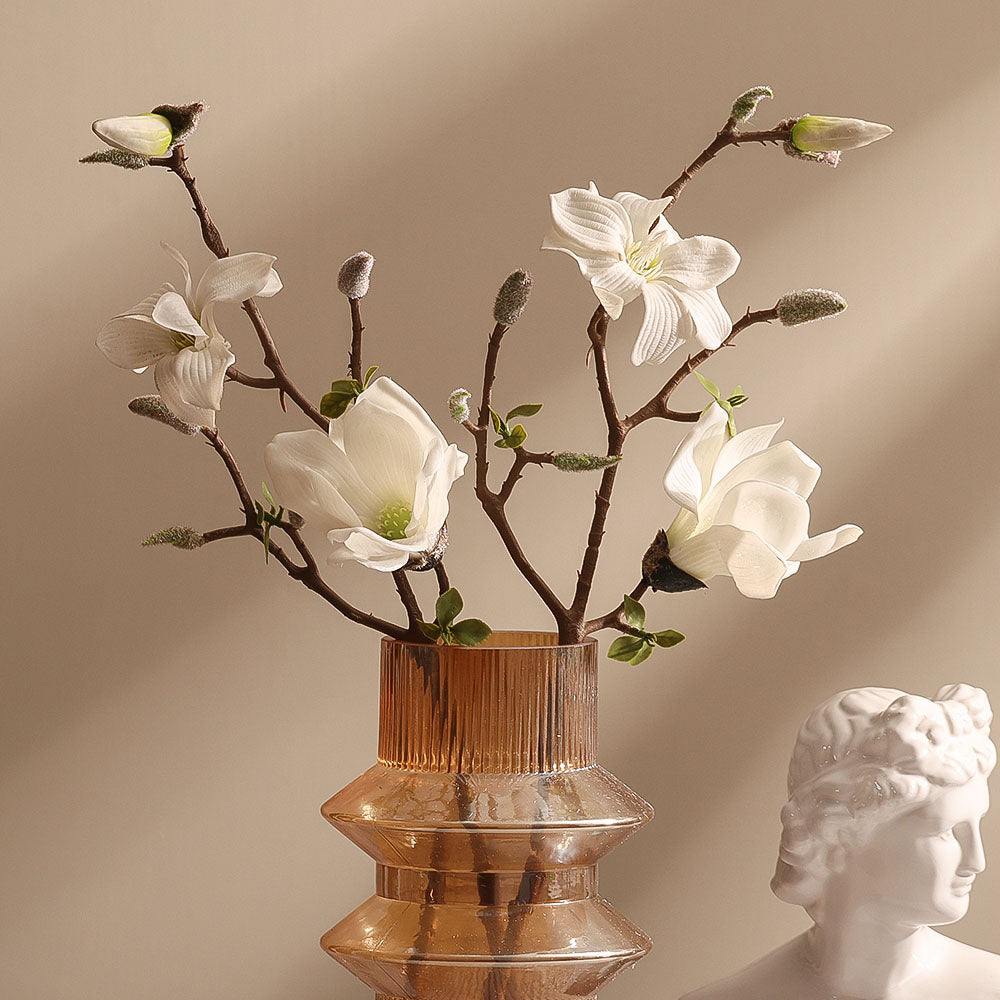 Asiatic Magnolia Faux Stem - White