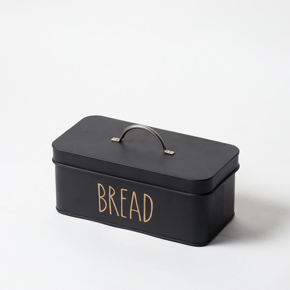 Asilo Metal Bread Box - Black