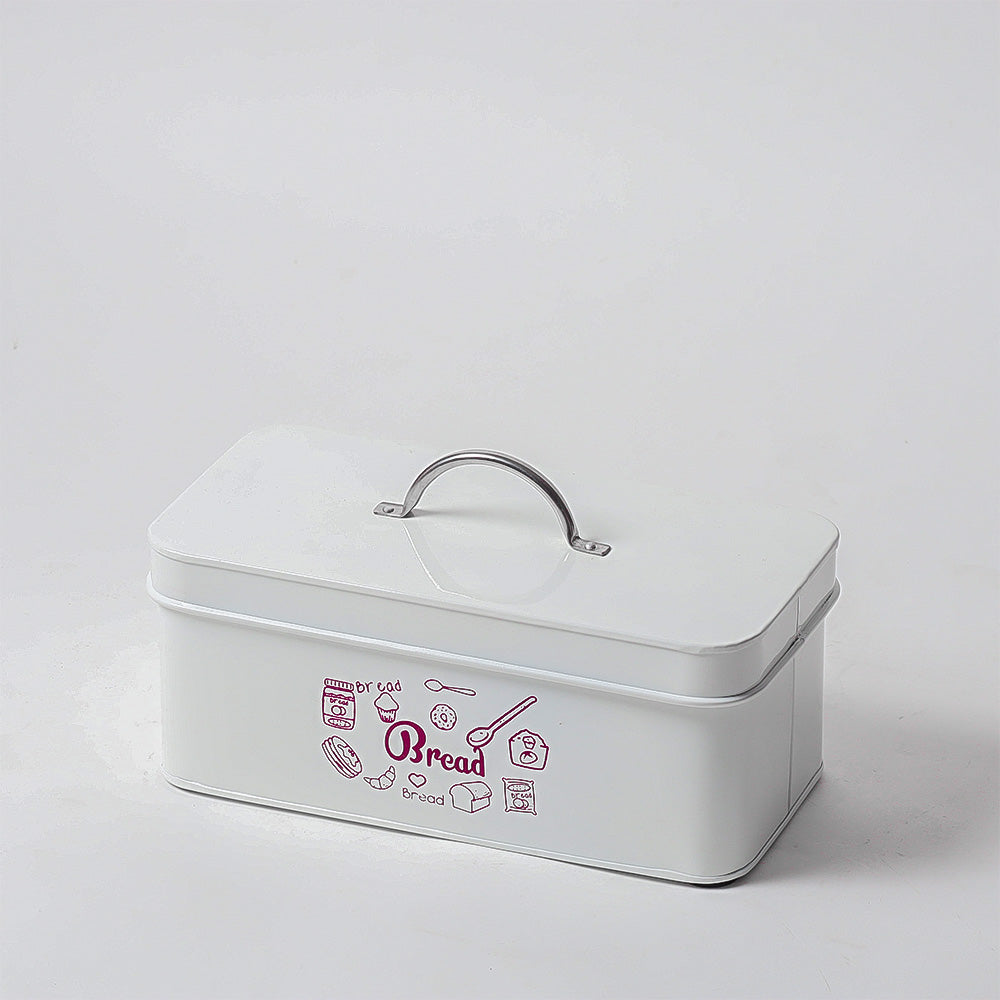 Casa Metal Bread Box - White