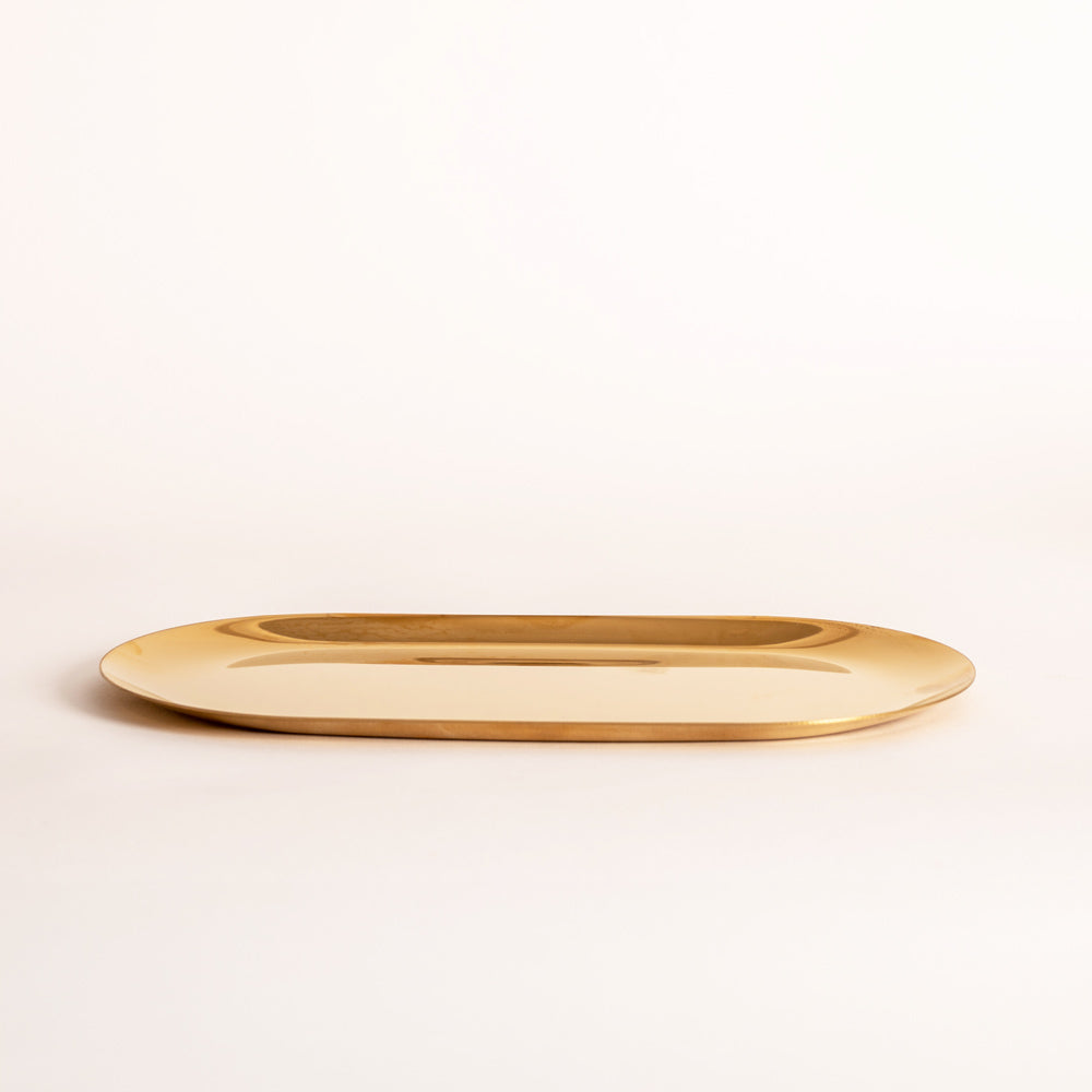 Asta Oval Tray - Gold